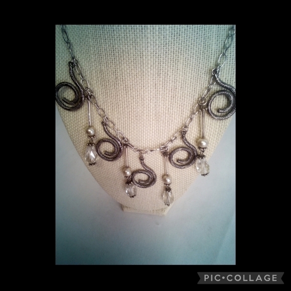 SLIVER swirl necklace - Picture 1 of 5